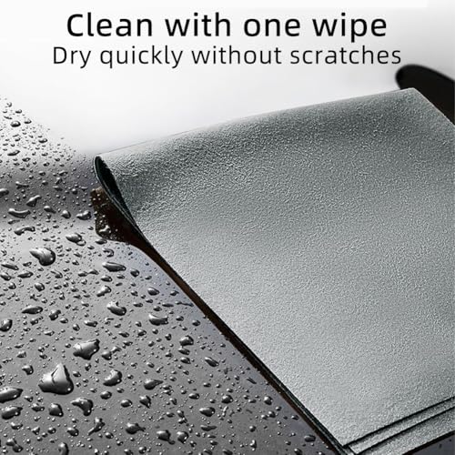 5pcs Magic Glass Wiping Cloths, Mark & Lint Free Cloth, Reusable Microfiber Cleaning Rag for Mirrors and Waterless Printing