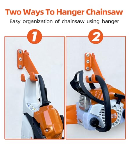 Chainsaw Hanger, 4 Pack Chainsaw Holder Wall Mount, Chain Saw Storage Rack - color: 4 Pack