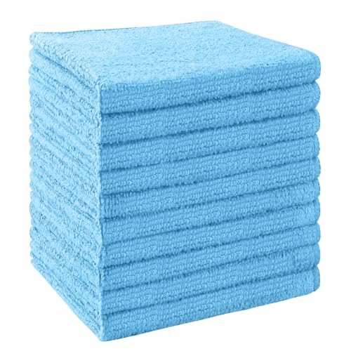 UNIMADE Washcloths 10 Pack Face Towels (12" x 12"), Highly Soft Wash Cloths - color: Blue, size: 10Pack