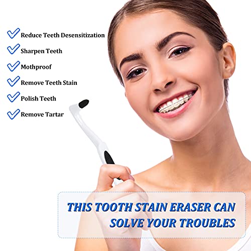 Geiserailie 8 Pcs Teeth Stain Remover Tool, Plaque Remover for Oral Care