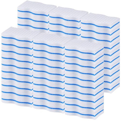 SiliFine Magic Extra Durable Sponge Eraser 3 Layer Density Cleaning Pads in Bulk Thick More Lasting Sponge Eraser for Bathroom Kitchen Floor Bathtub Toilet Cleaner(60 Pcs,White, Blue) - color: Blue and White