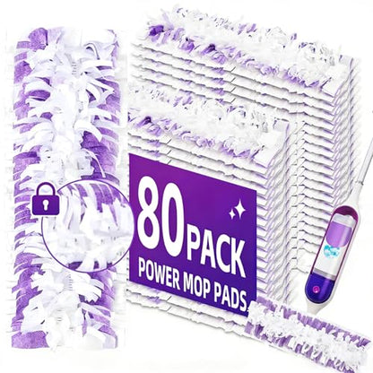 80PCS Disposable Mopping Pads Refills for Swiffer Power Mop Pads - size: 01-80PC