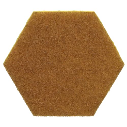 Scotch-Brite Low Scratch Scouring Pad 2000HEX, Yellow, 60 Each/case - color: Yellow, size: 60/Case