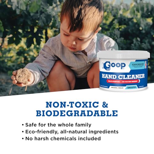GOOP Original Multi-Purpose Waterless Hand Cleaner and Stain Remover - 14 oz Can (Pack of 2) - size: 14 Ounce (Pack of 2)