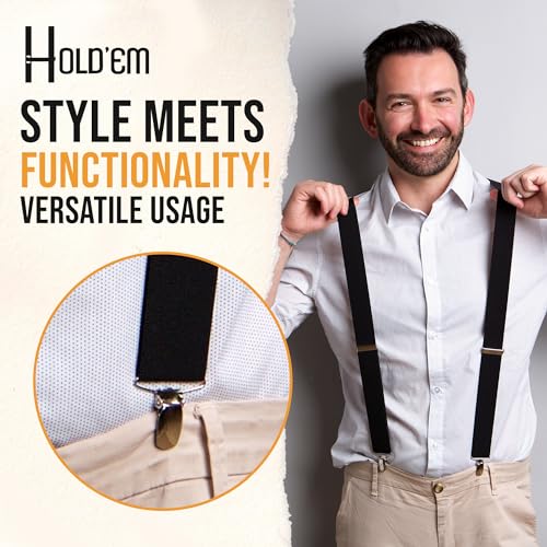 Hold’Em 1 1/8" Polished Nickel Plated Clips with Secure Prong to Ensure Maximum Hold Perfect for Making Mitten, Suspenders or -10PC 1 1/8" - color: Clips 1 1/8" Inch