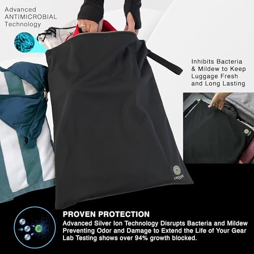 Ornadi XL Antimicrobial Waterproof Travel Laundry Bag Odor Mildew Control
