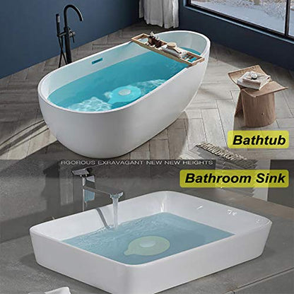 Seatery 2PCS Silicone Bathtub Stopper and Plug, Tub and Sink Drain Cover - style: Stoppers