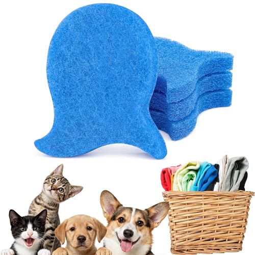 Pet Hair Remover for Laundry, Dryer Hair Catcher (4Pcs Blue) - color: Blue, size: 4Pcs