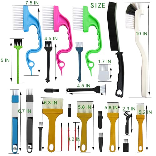 26Pcs Small Cleaning Brush, Crevice Cleaning Brushes for Small Spaces