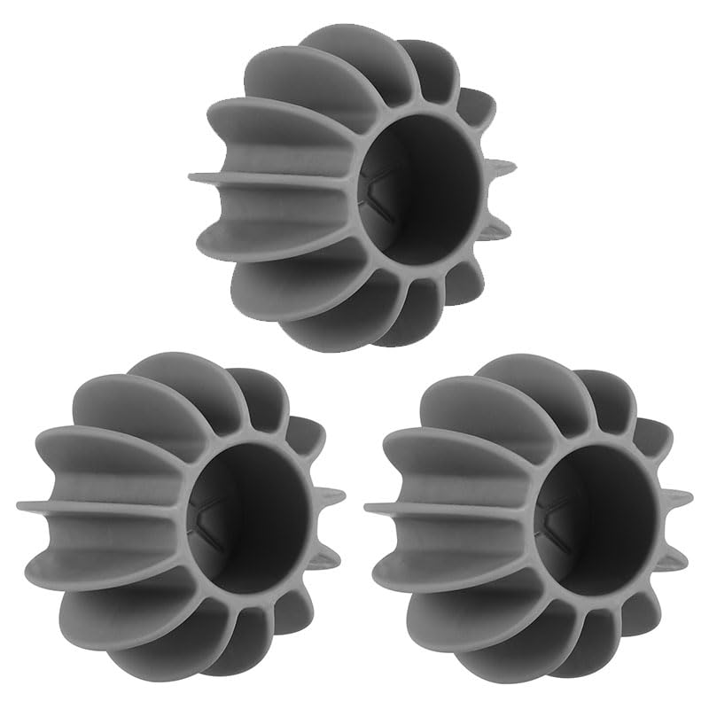 8 Pcs Reusable Laundry Balls Scrubbing Balls Gray White Washing Machine Special Ball Silicone Tidy Clothes Deep Cleaning Anti-Winding