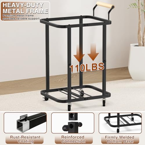 Laundry Hamper with Lid,150L Rolling Laundry Basket with Wheels & Handle - color: Black Gray, size: 1 Section