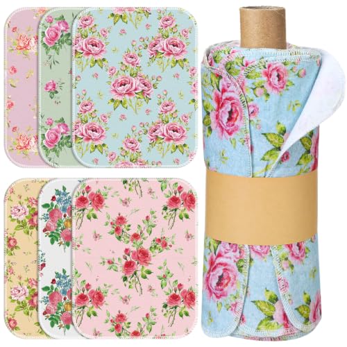 36 Pack Reusable Kitchen Cloths Cotton Towels, Countryside Flowers - style: Countryside Flowers