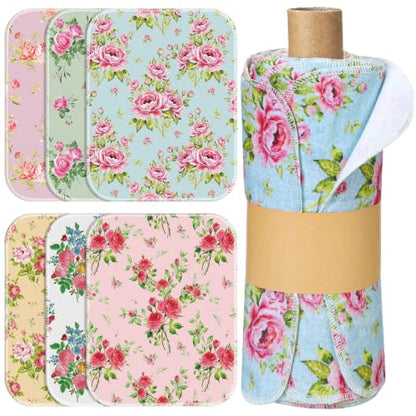 36 Pack Reusable Kitchen Cloths Cotton Towels, Countryside Flowers - style: Countryside Flowers