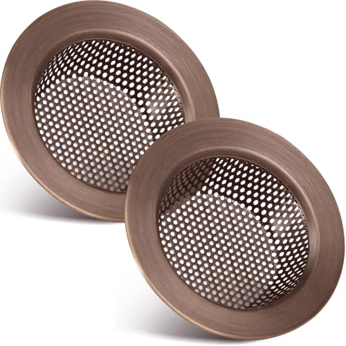 Retisee 2 Pcs Kitchen Sink Drain Strainer 4.4 Inch,Red Bronze - color: Red Bronze