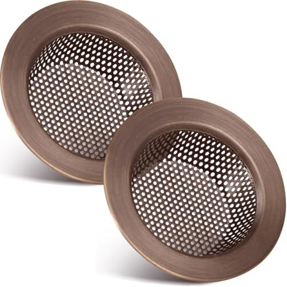 Retisee 2 Pcs Kitchen Sink Drain Strainer 4.4 Inch,Red Bronze - color: Red Bronze