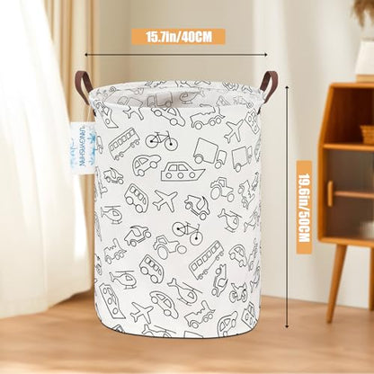 Laundry Hamper Fabric Organizer Collapsible Basket Vehicle - color: Vehicle