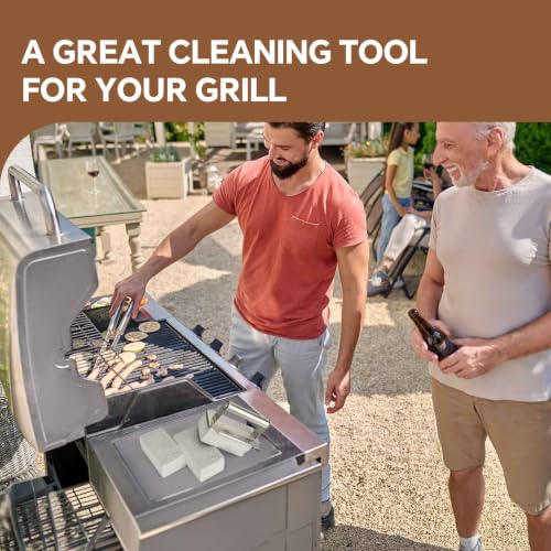 XUDAKAIXIN Grill Cleaning Bricks with Handle, Pumice Griddle Cleaning Stone Removing Stains for Grill,Plattop Griddle,Sink,Cookwares,Floor,Countertop(3-Pack with Handle) - style: 3-Pack with Handle
