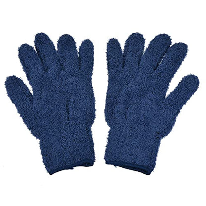 M METERXITY Dust Removal Gloves - Household Cleaning Mitts Soft & Durable, Apply to Kitchen/Garden/Room - color: Dark Blue
