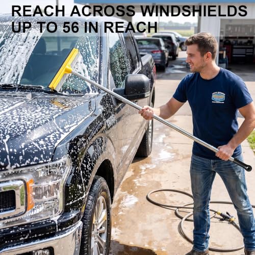 Window Cleaning Kit with 10L Collapsible Bucket - color: Yellow