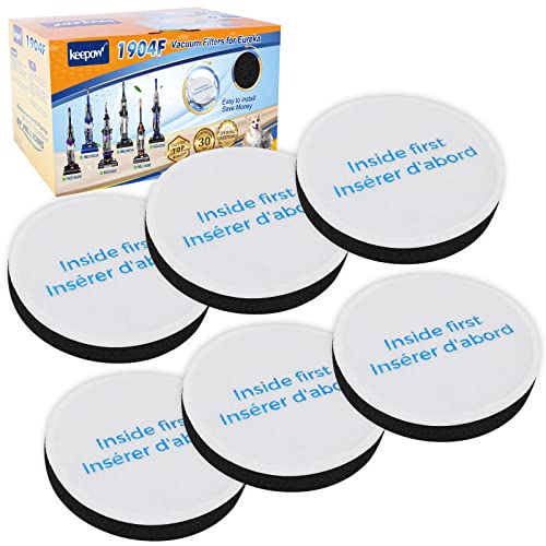 KEEPOW Vacuum Filter Replacement Compatible With Eureka Vacuum Filters - color: 6 Pack