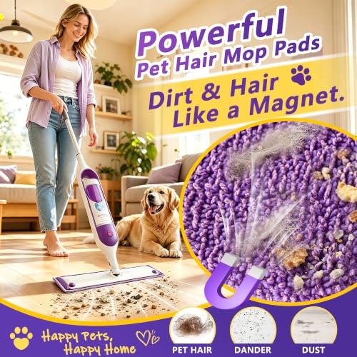 FIXSMITH Power Mop Pads Compatible with Swiffer Power Mop, 16 Pack Reusable PowerMop Refills for 13"-15" Spray Mops, Microfiber Household Replacement Pad for Floor Cleaning - size: 16 Pack