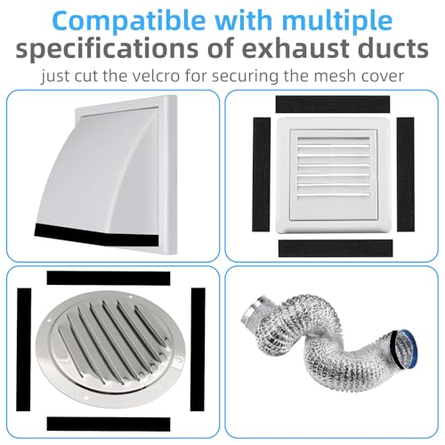Dryer Lint Catcher 3-Pack: Reusable Outdoor Lint Trap for Dryer Ventilation with Sticky Strips - Lint Collector for Dryer to Enhance Efficiency