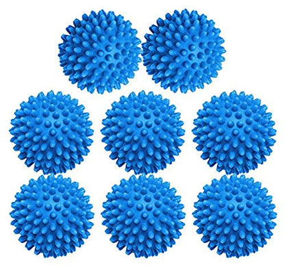 XIEHE Dryer Balls 8 Pack - 2.7 Inch Non-Toxic Reusable Dryer Balls