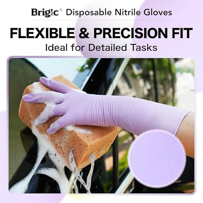 12 Inch Long Cuff Nitrile Gloves, Disposable Gloves - color: Mint Green (Pack of 50), size: Small (Pack of 50)