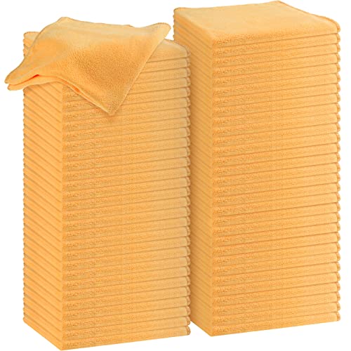Nuenen Car Microfiber Clean Cloths, Yellow, 16 x 16 Inch, 60 Pcs - color: Yellow, size: 16 x 16 inches