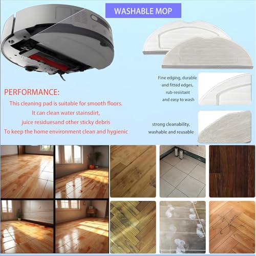 Replacement Accessories Kit For mova s20 ultra / RLM71CE Robot Vacuum - color: 17 pack Replacement Parts For mova s20 Ultra Robot Vacuum