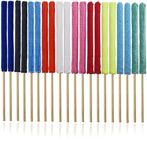 GXXMEI 30PCS Microfiber Detail Duster Sticks Crevice Cleaning Tool Brush Mini Detail Dusters for Cleaning Home Car Window The Smallest Spaces