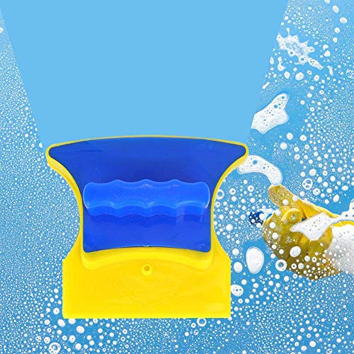 Fdit Magnetic Window Glass Cleaner, Double-Sided Squeegee for 3-8mm Thickness, with 2m Anti-Falling Rope, 2 Extra Cleaning Cotton