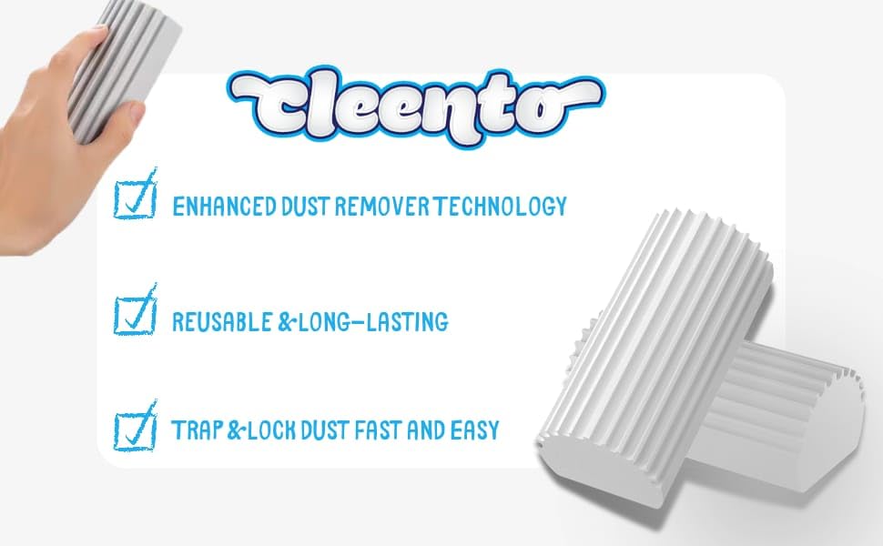 Damp Duster Cleaning Sponge, Multi-Surface Dust Cleaner Magic Eraser for Blinds, Hair, Glass, Mirrors, Car, Baseboards & Window Grooves - All Purpose, Reuseable Household Supplies (6 Pack) - size: 6 Pack