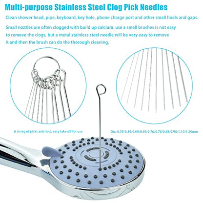 Shower Head Cleaning Brush Tool, Small Crevice Cleaning Brush Anti Clogging for Bathroom Pipe & Car Washers