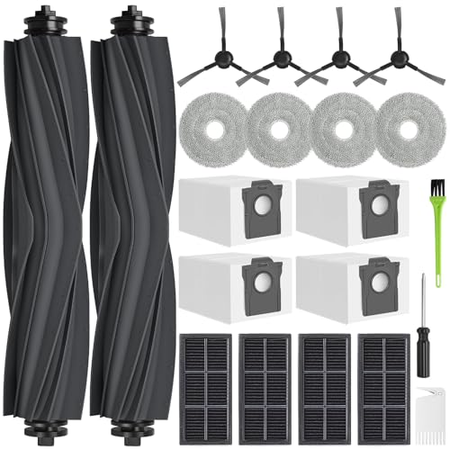 23 Pcs Replacement Parts for Dreame L10s Ultra Gen 2/ L10s Pro Ultra Heat/ X30 Ultra, Accessory Kit for Mova E30 Ultra, Includes Dual Main Brush, HEPA Filters, Mop Pads, Side Brushes, Dust Bag - color: X30 Ultra / L10s Ultra Gen2