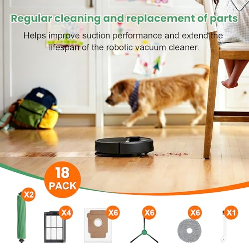 18 Pcs Replacement Parts for iRobot Roomba Plus 405 Combo Robot - size: 18PCS for iRobot 405 Combo