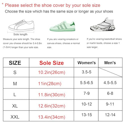 Waterproof Shoe Covers, Reusable & Foldable Rain Boot Shoe Cover with Zipper, Non-Slip, Reflector, Men Women Rain Gear, Black - size: Large Wide
