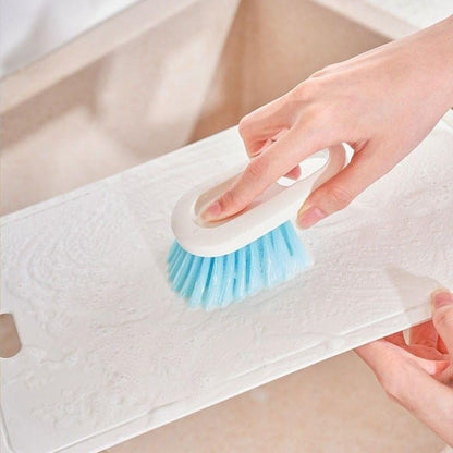 4 Pack Multi-Purpose Crevice Cleaning Brush, Kitchen Scrubber for Cutting Board, Sink, Shoe, Laundry, Household Plastic Detailer