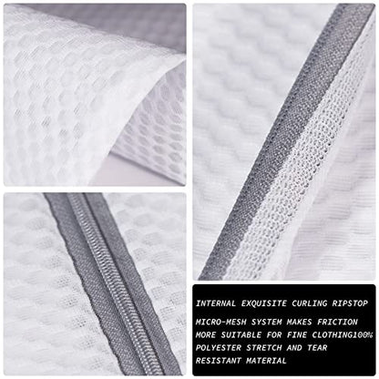 4Pcs Durable Honeycomb Mesh Laundry Bags for Delicates Reusable Wash Bag(1XX-Large 24 x 24 Inches,1X-Large 20 x 24 Inches,1 Large 16 x 20 Inches, 1 Medium 12 x 16 Inches) - size: Set of 4(1XXL+1XL+1L+1M)