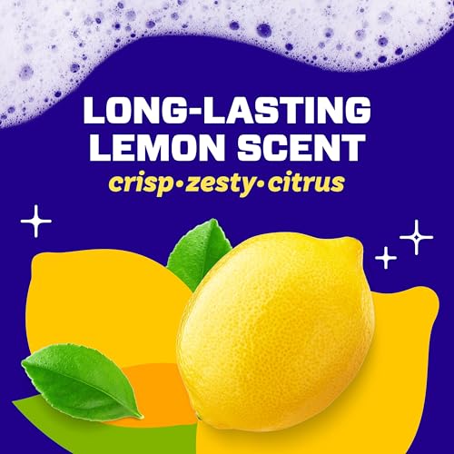 Mr. Clean Magic Eraser Sponge, Bathroom Cleaner, Shower Cleaner, Tub Cleaner, Soap Scum Remover, Bathroom Cleaning Supplies, Dawn Cleaning Power with Lemon Scent, 2 in 1 Bath, 5ct - size: 5 Count (Pack of 1), style: Original Version