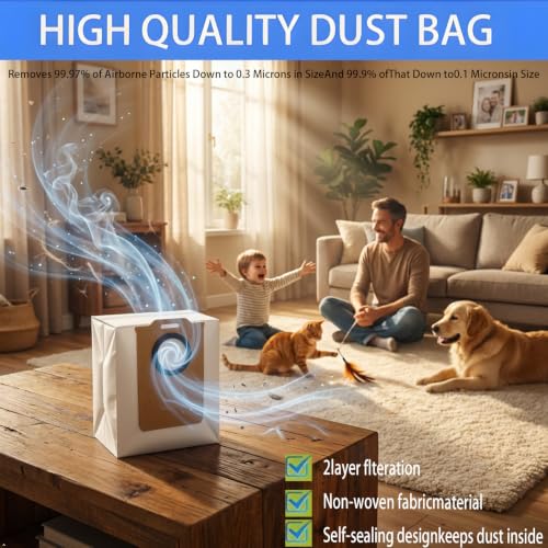 Replacement Dust Bags Compatible With uninell UR3 Robot Vacuum: 10 Pack - color: Replacement Dust Bags Compatible With uninell UR3 Robot Vacuum