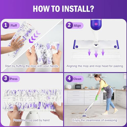 15 Pack Moping Pads Refills for Power Mop™ Multi-Surface Mop & Wood Mop - size: Multi-15