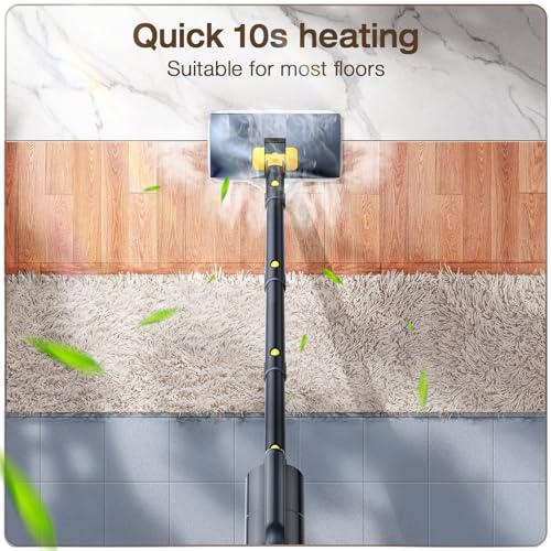 10-in-1 Steam Cleaner, Detachable Handheld Steam Mop for Multi-Surface - color: Gray