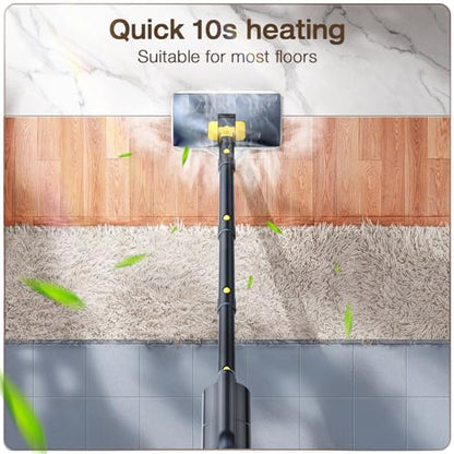 10-in-1 Steam Cleaner, Detachable Handheld Steam Mop for Multi-Surface - color: Gray