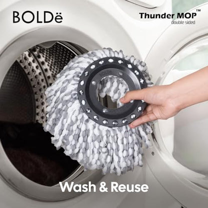 Thunder Mop Spin System, Lime/Forest Green - color: Lime/Forest Green
