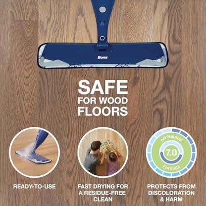Bona Hardwood Floor Cleaner Refill - 128 fl oz - Unscented - size: 128 Fl Oz (Pack of 1)