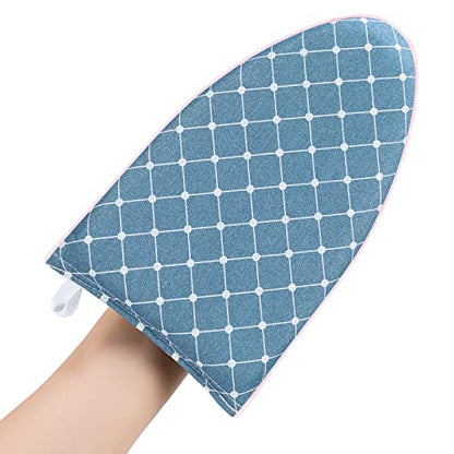 Garment Steamer Ironing Gloves Anti Steam Glove Heat Resistant Garment Steamer Mitt, Garment Steam Accessories for Clothes，Blue - color: Blue