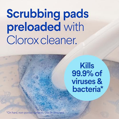 Clorox ToiletWand Toilet Cleaning Starter Kit, 1 Kit with 6 Refill Heads - size: 1 Count (Pack of 1)