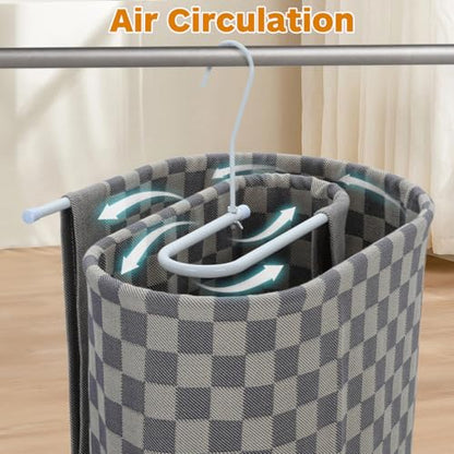 1 PCS Spiral Clothes Drying Rack, Space Saving Hanger for Sheets, Heavy Duty Iron Quilt Drying Rack with 360 Degree Swivel Hook, Laundry Room Storage Organizer for Blankets, Home Balcony