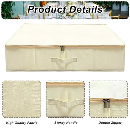 Wedding Dress Storage Box Kit - Rectangular with 40 Sheets Acid-Free Tissue Paper & Microfiber Gloves
